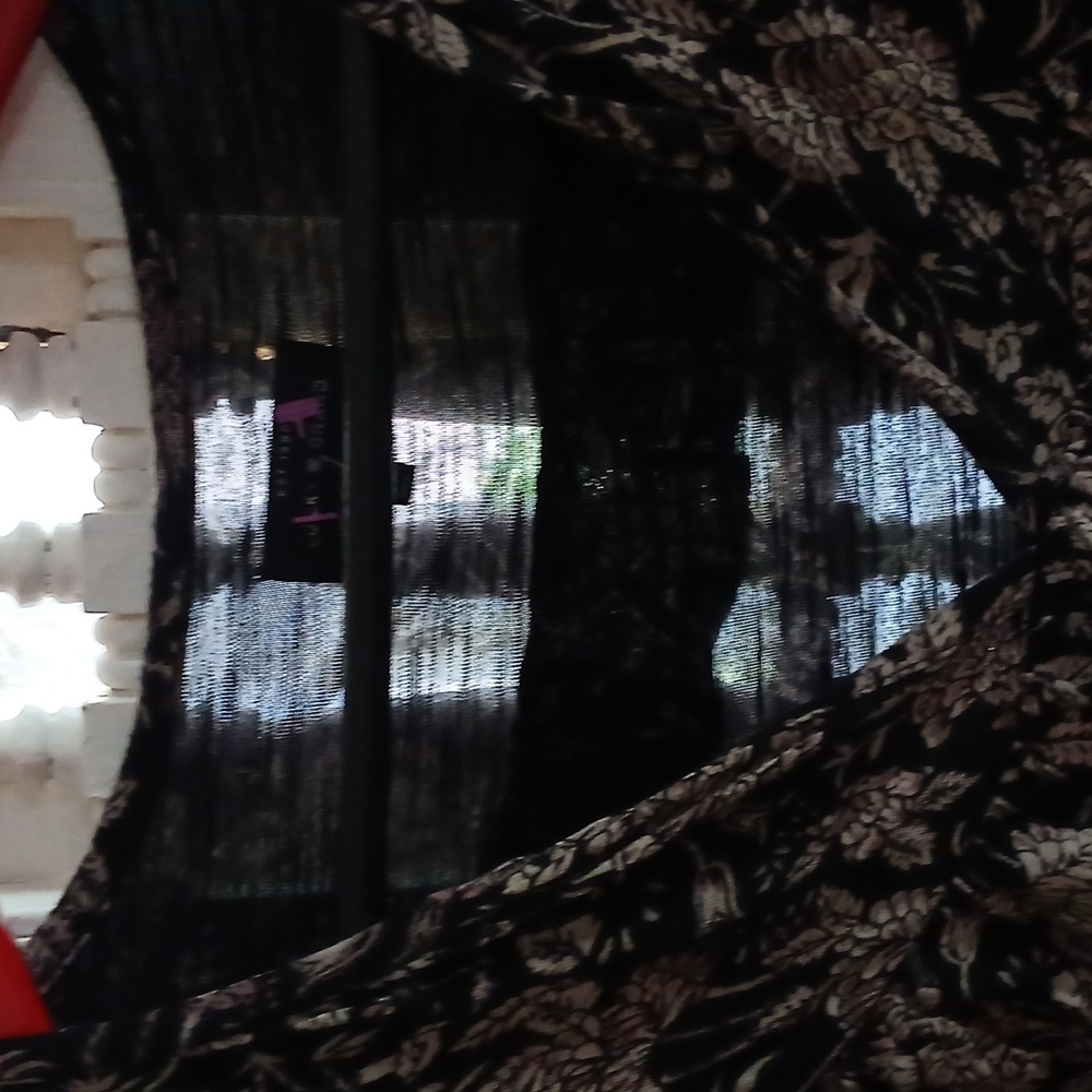 Lucky Brand Black Ruched Long Sleeve Blouse - Picture 2 of 7